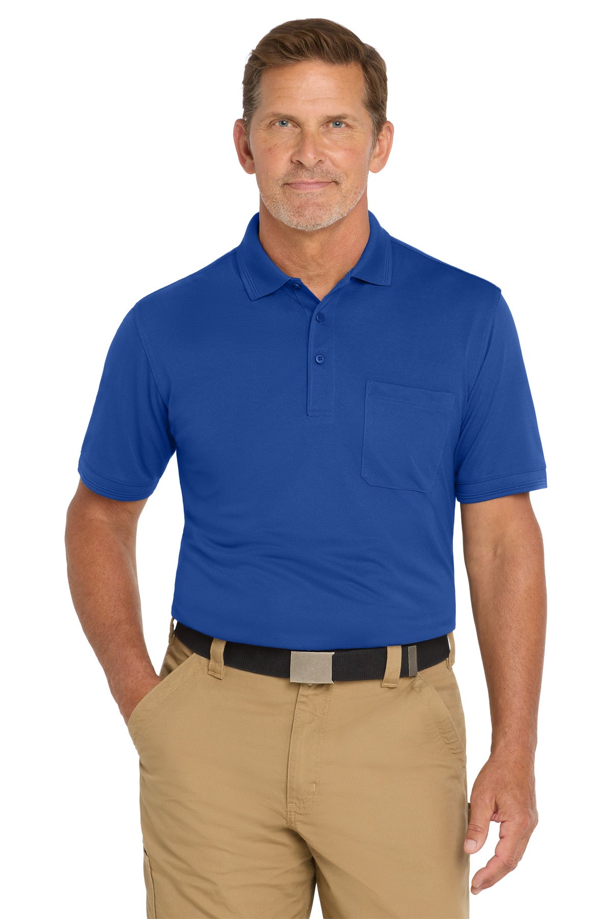 CornerStone ® Industrial Snag-Proof Pique Pocket Polo. CS4020P