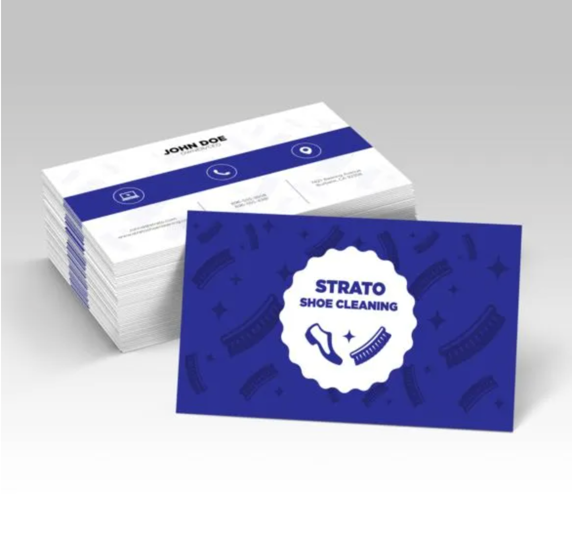 Suede Business Cards