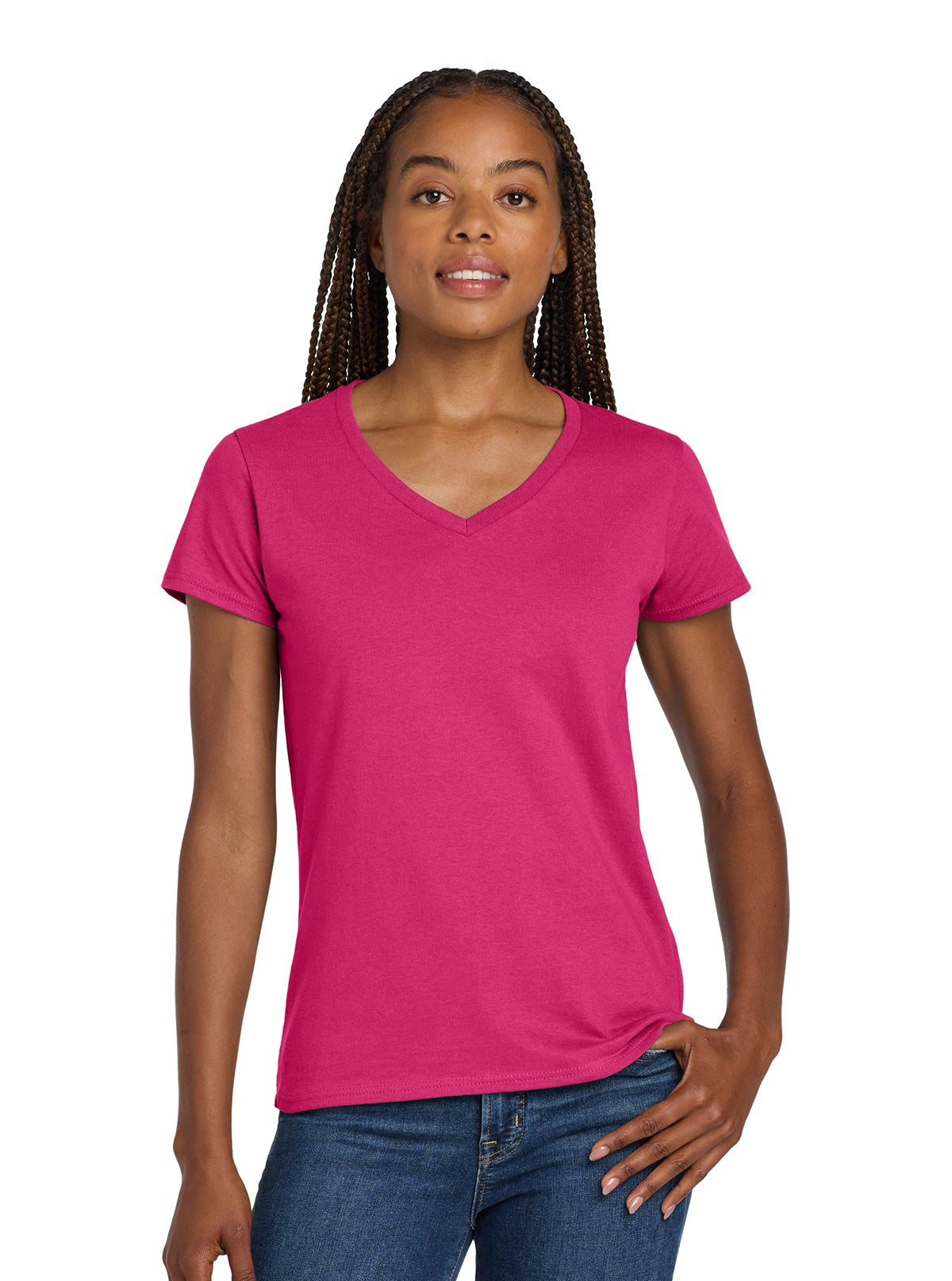 Gildan Women's Heavy Cotton V-Neck T-Shirt