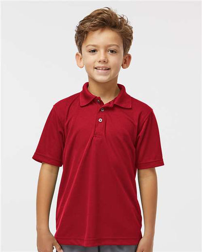 Youth Saratoga Performance Mini Mesh Polo