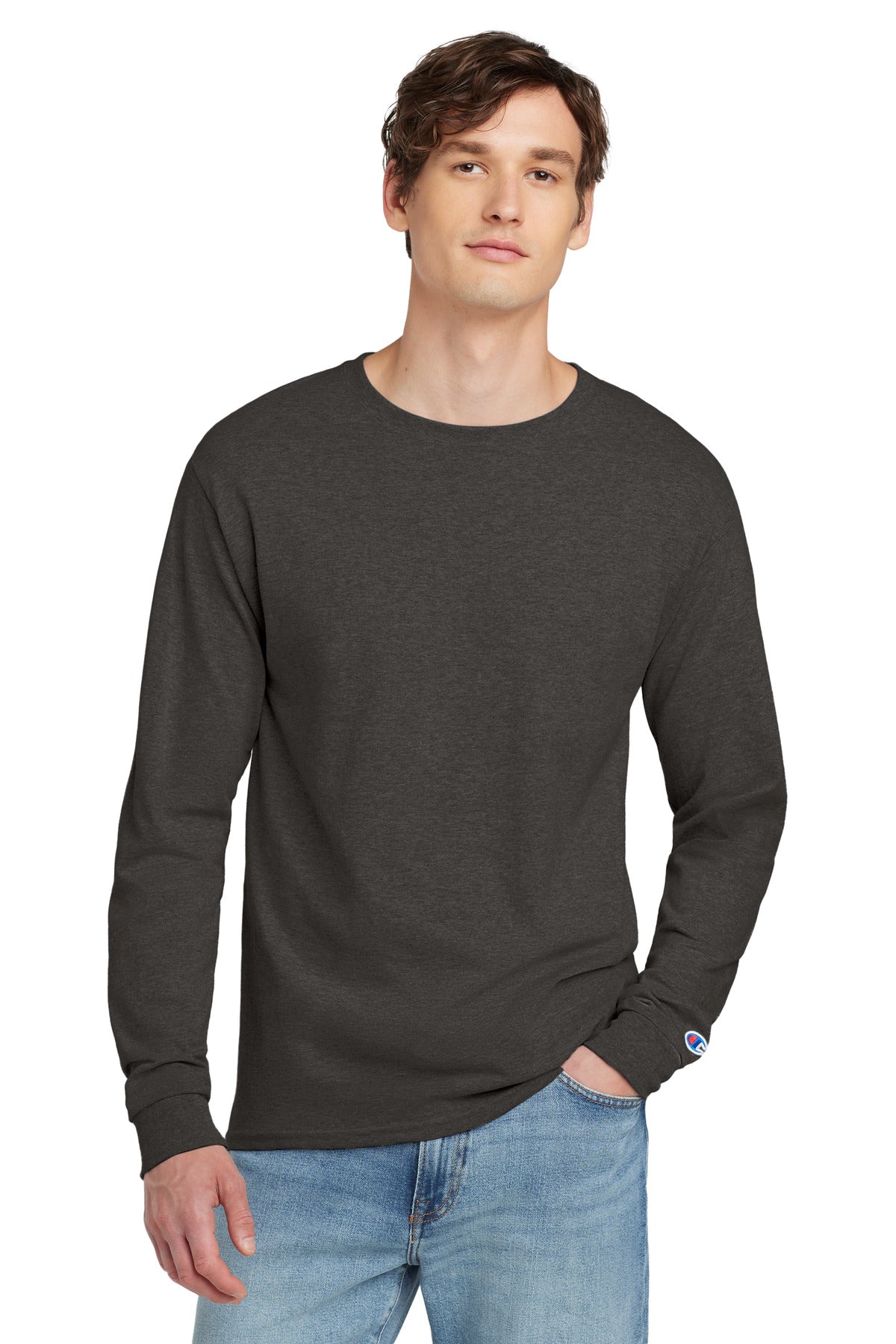 Champion  ®  Heritage 5.2-Oz. Jersey Long Sleeve T-Shirt CC8C