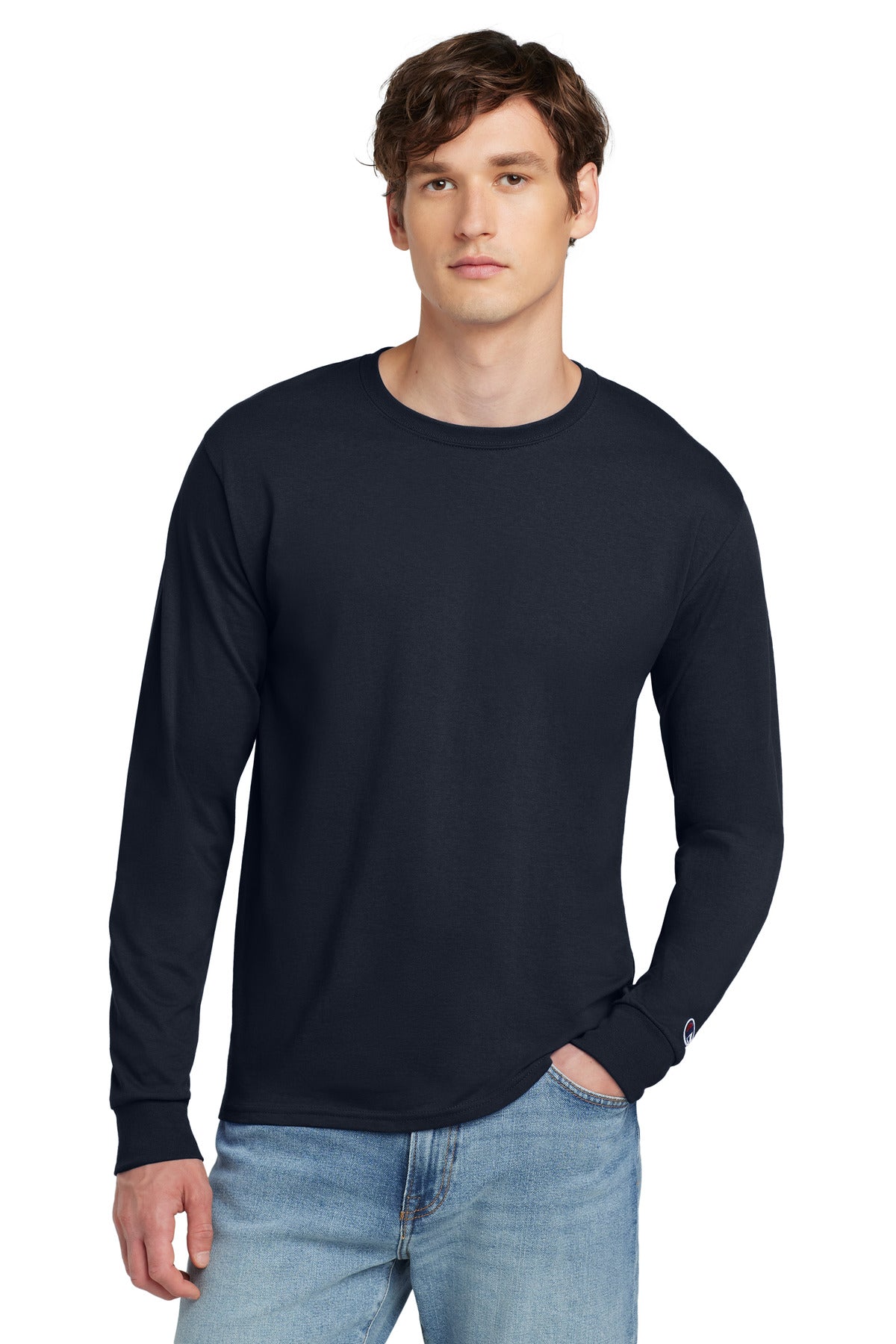 Champion  ®  Heritage 5.2-Oz. Jersey Long Sleeve T-Shirt CC8C