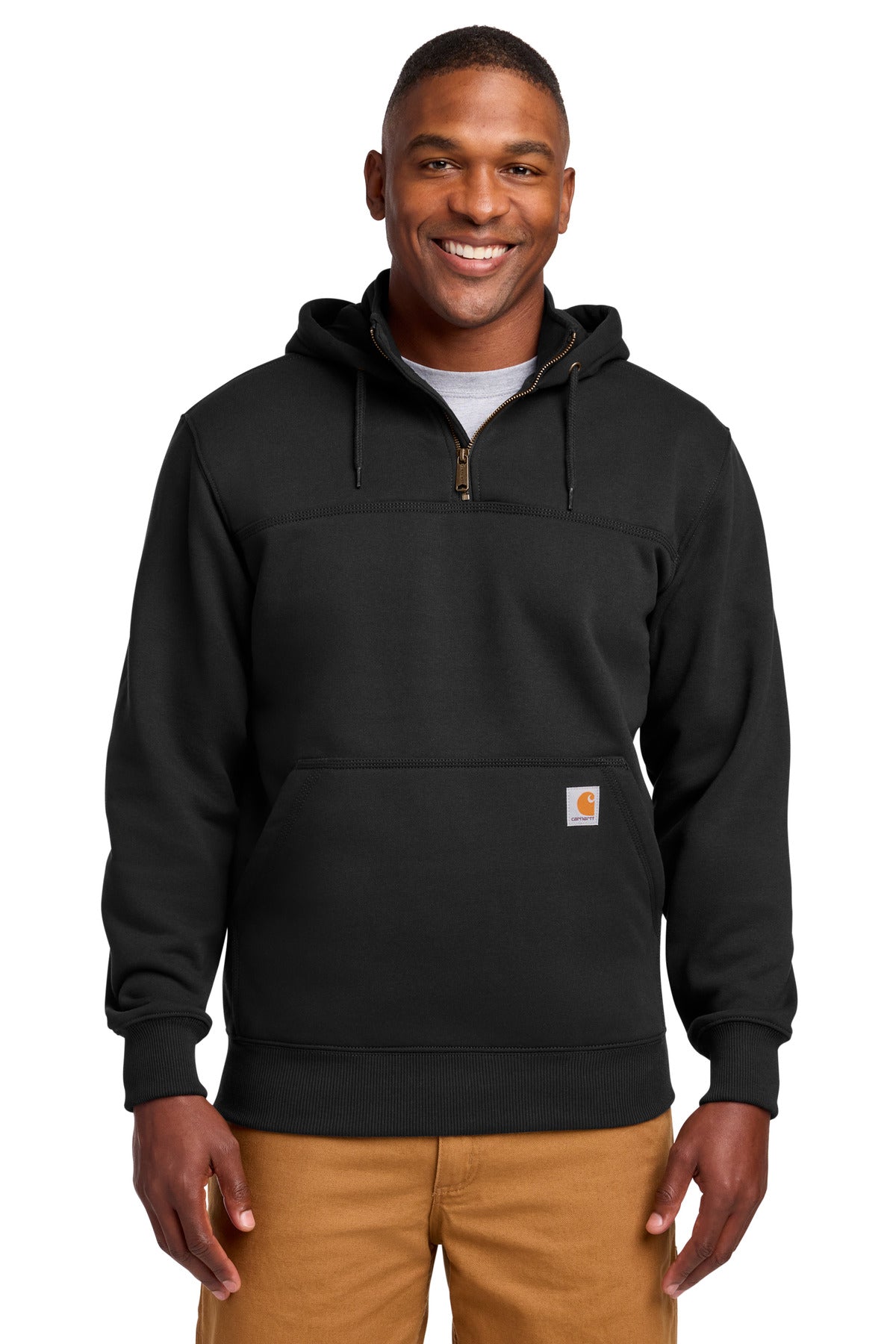 Carhartt  ®  Rain Defender  ®  Paxton Heavyweight Hooded Zip Mock Sweatshirt. CT100617