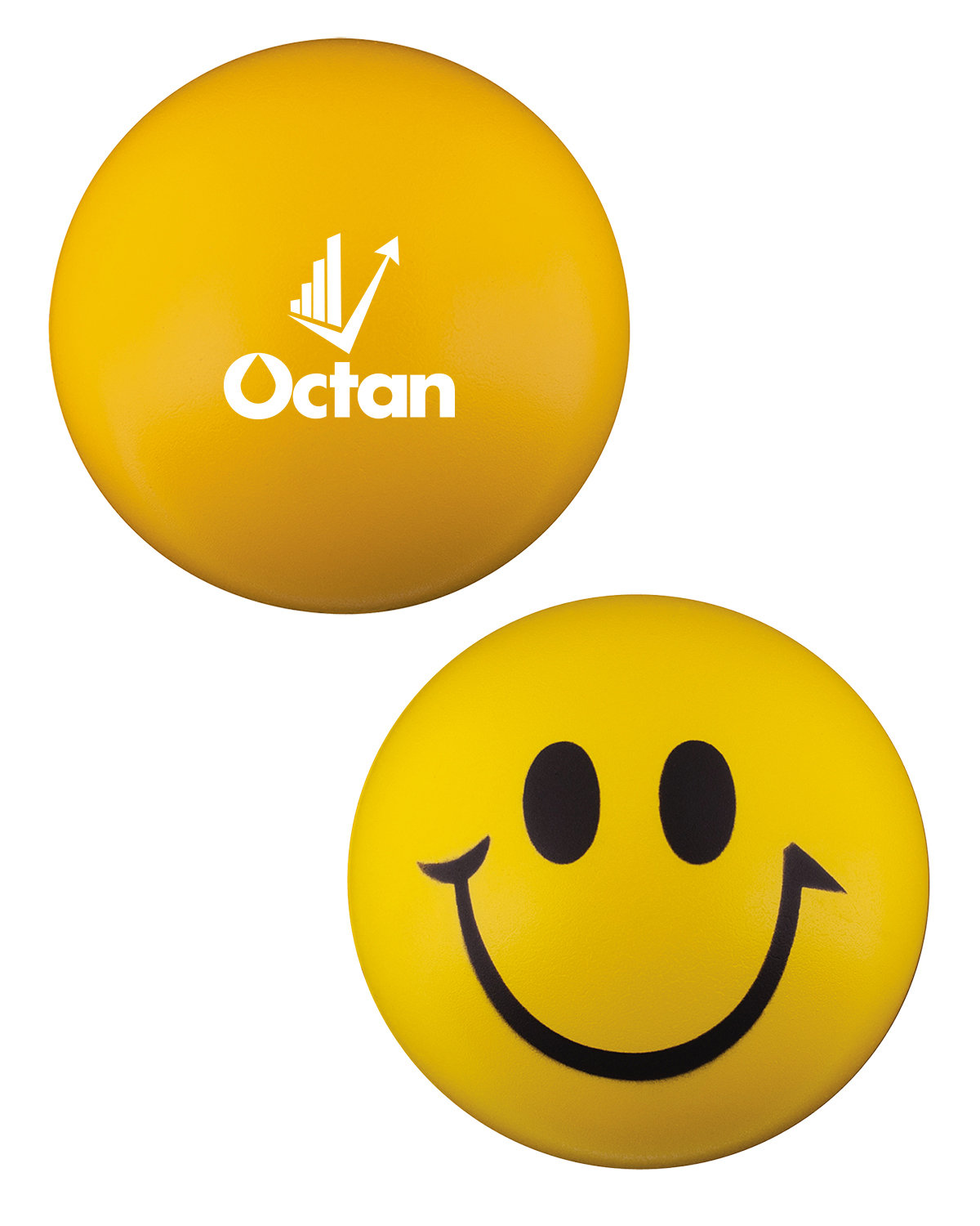 Round Smiley Face Shape Stress Ball