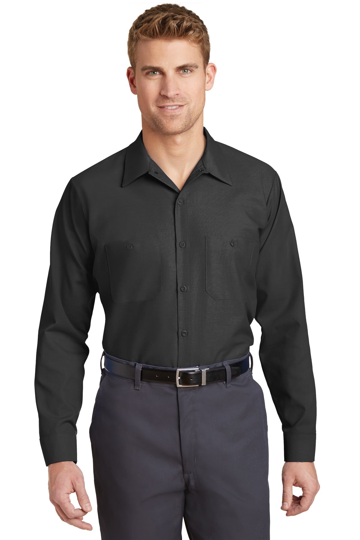 Red Kap ®  Long Sleeve Industrial Work Shirt.  SP14