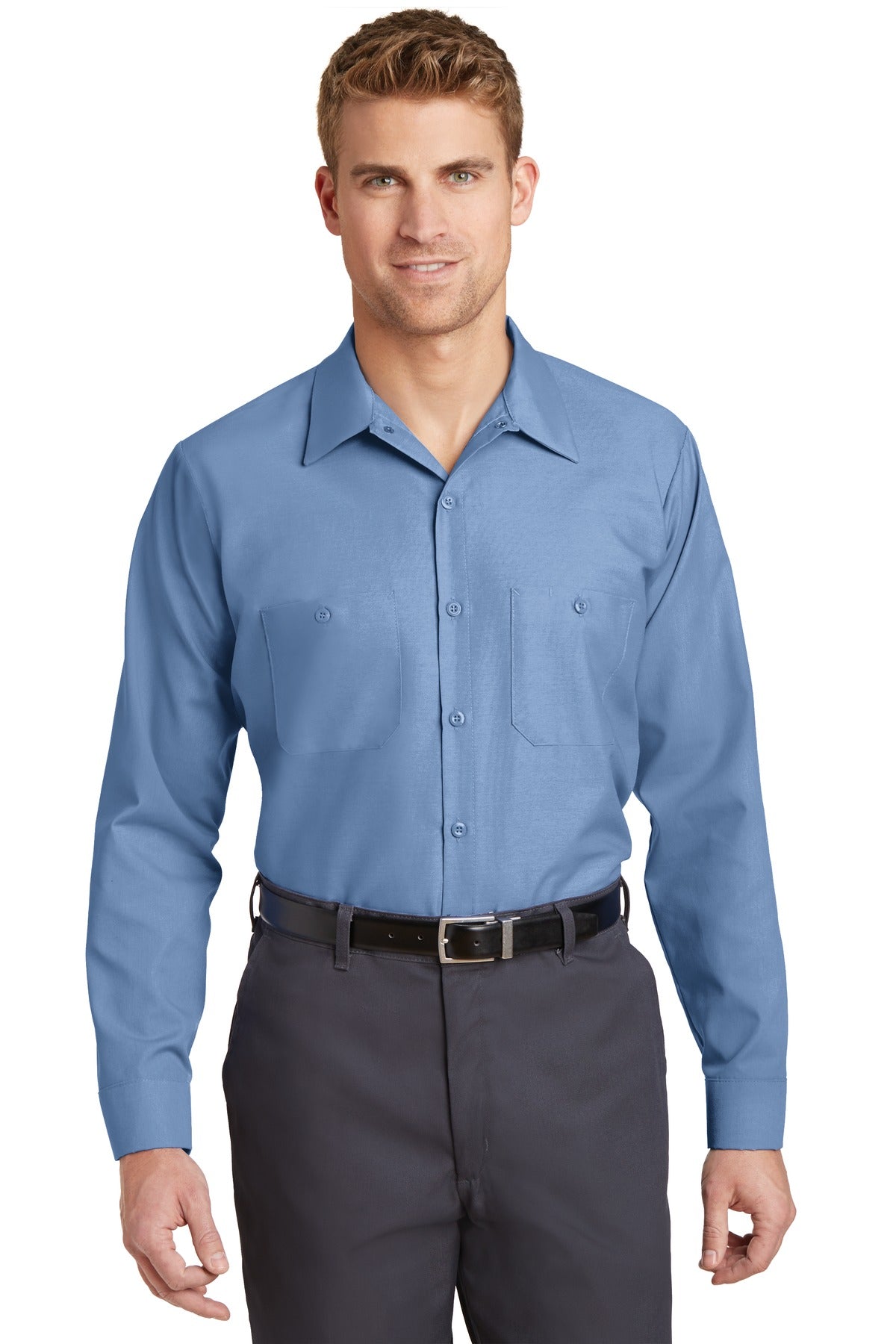 Red Kap ®  Long Sleeve Industrial Work Shirt.  SP14