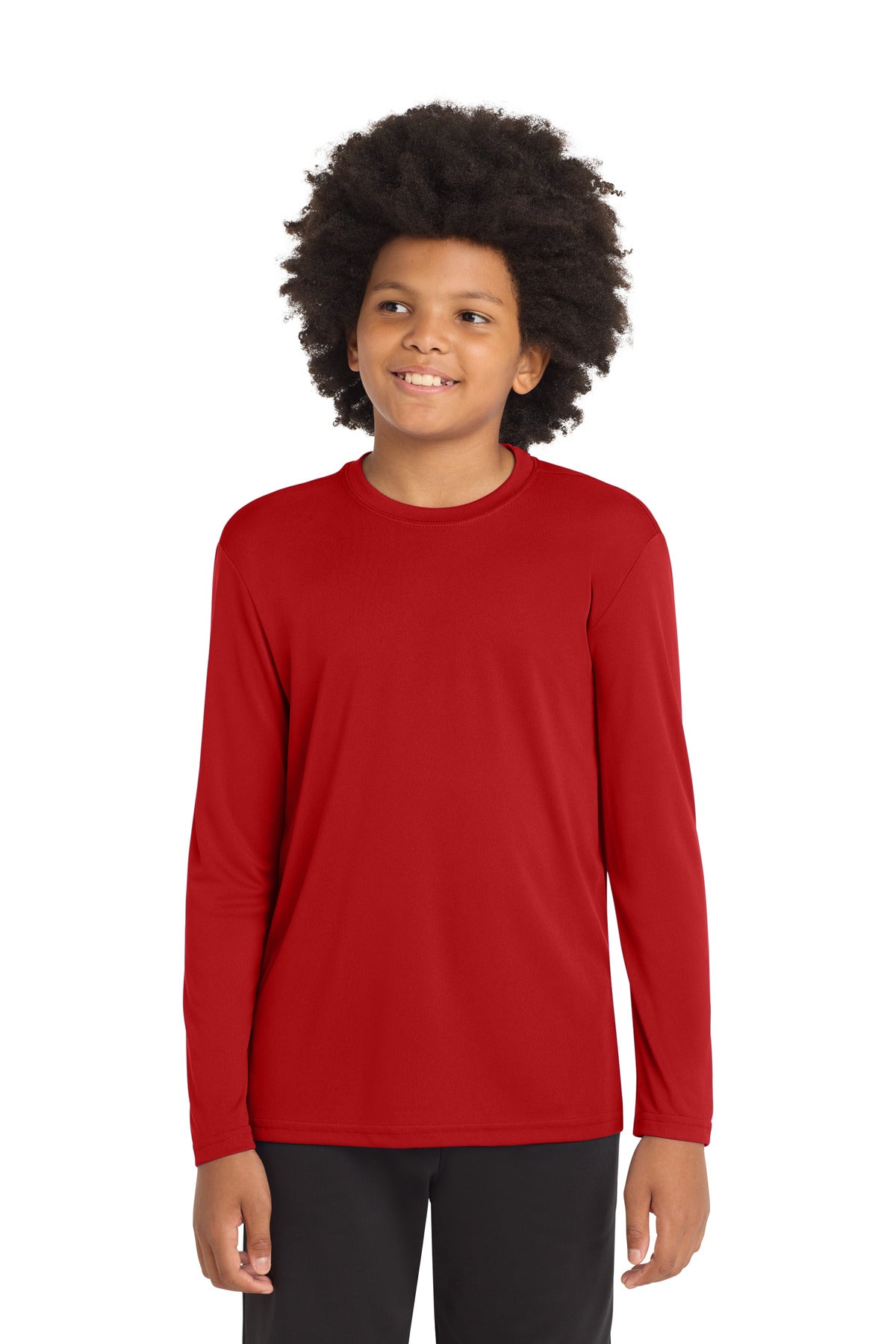 Sport-Tek ®  Youth Long Sleeve PosiCharge ®  Competitor™ T-Shirt. YST350LS