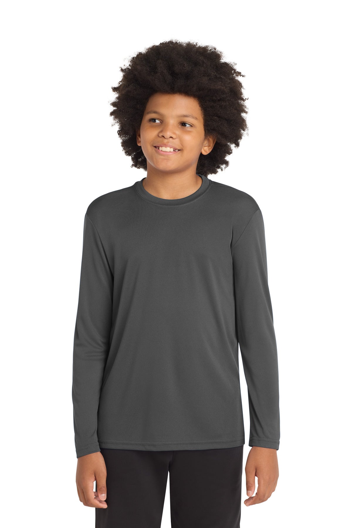 Sport-Tek ®  Youth Long Sleeve PosiCharge ®  Competitor™ T-Shirt. YST350LS