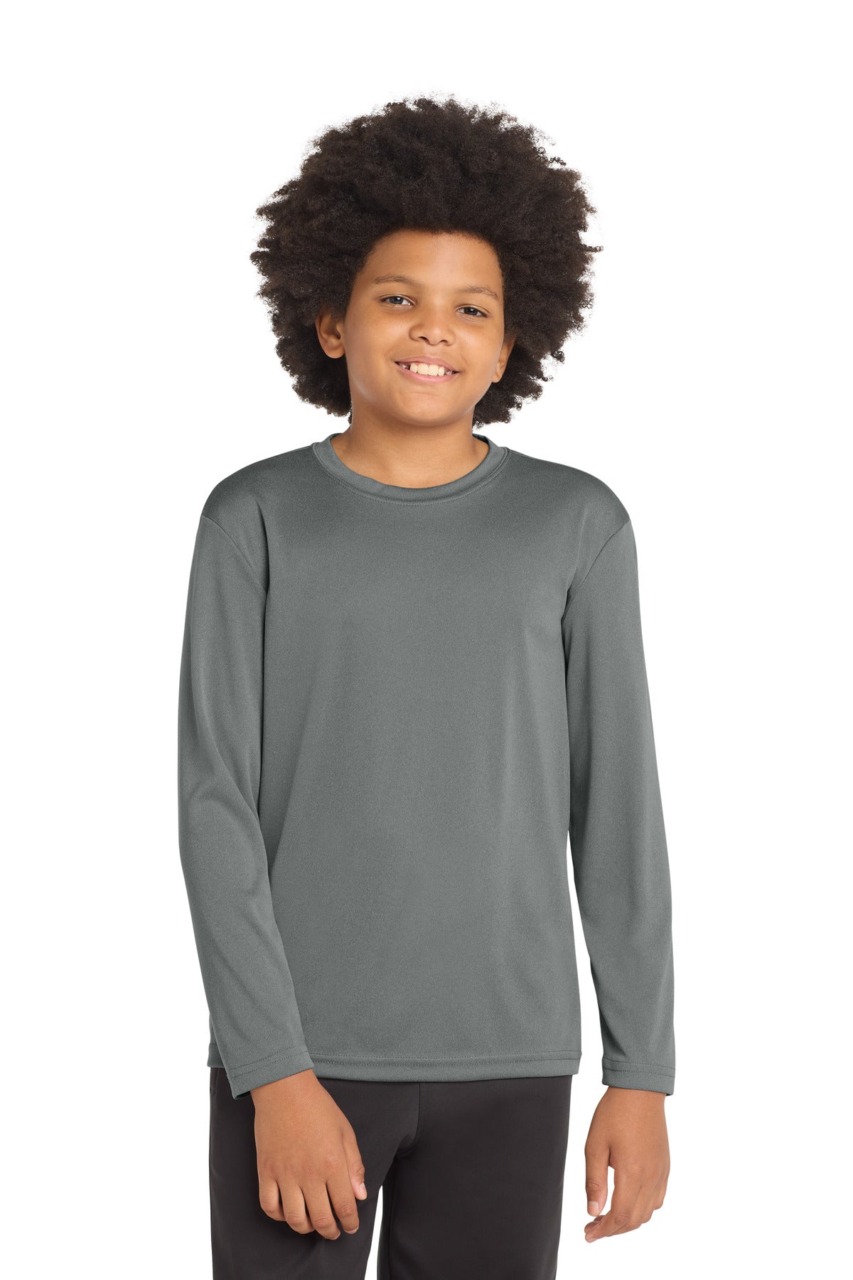 Sport-Tek ®  Youth Long Sleeve PosiCharge ®  Competitor™ T-Shirt. YST350LS