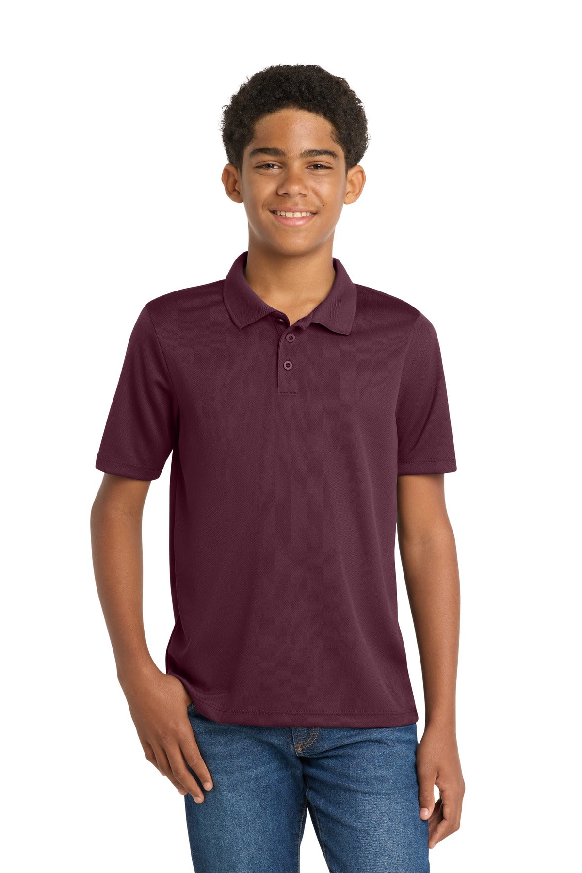 Sport-Tek ®  Youth PosiCharge ®  RacerMesh ®  Polo YST640
