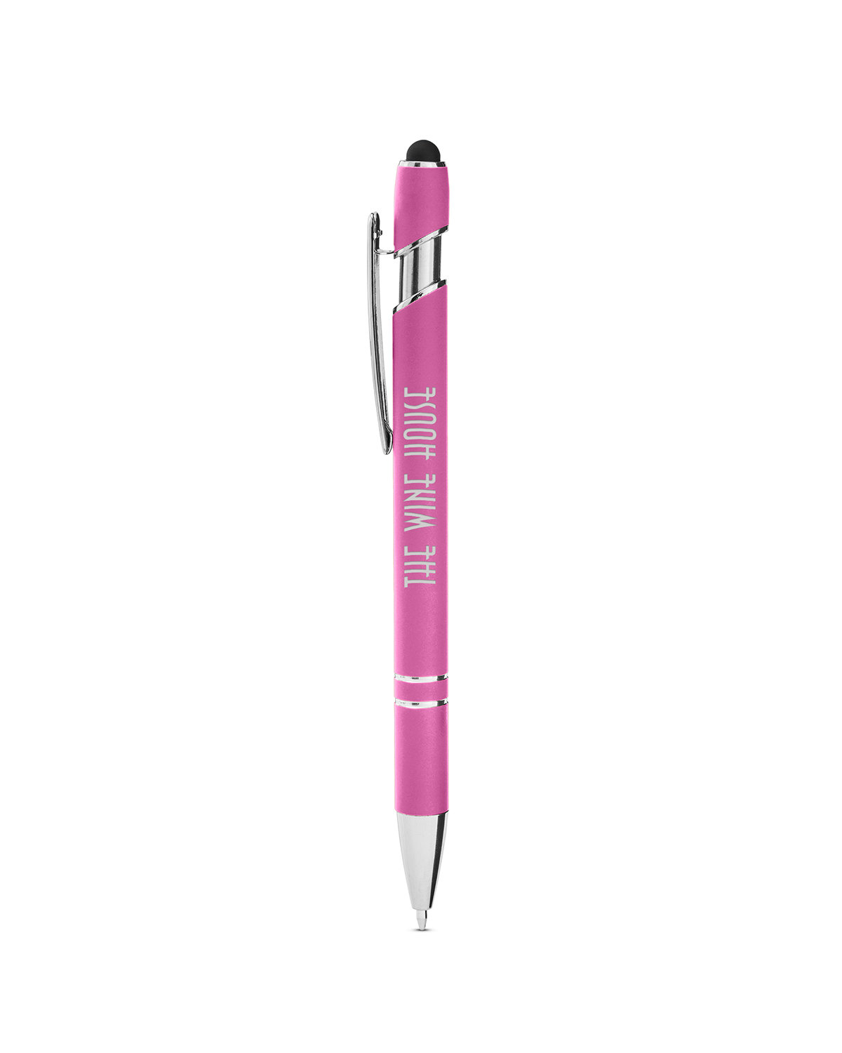 Rubberized Aluminum Click Stylus Pen