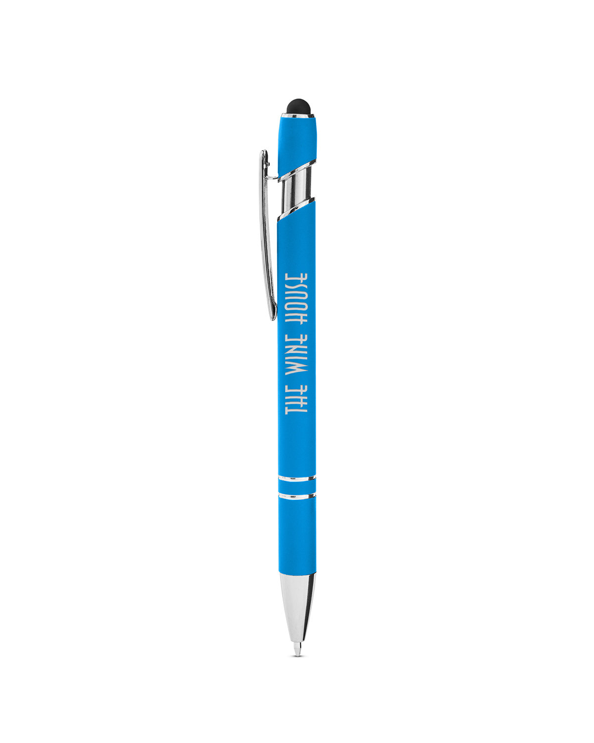 Rubberized Aluminum Click Stylus Pen